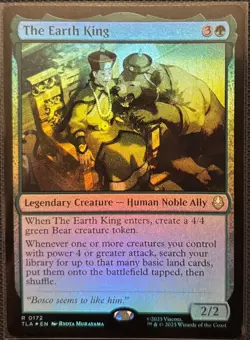MTG Avatar: The Last Airbender The Earth King Foil (Rare) - Image 1