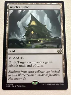 Witch’s Clinic - NM MTG Lifegain Commander Land (C21) - Image 1