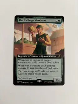 The Cabbage Merchant Extended Art Non-Foil TLE Magic The Gathering #203 - Image 1