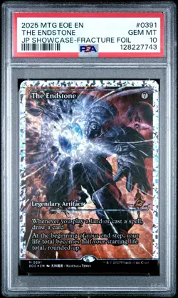 2025 Magic Eternities The Endstone Showcase Fracture foil PSA 10 Gem Mint 391 - Image 1