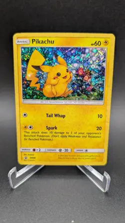 Pokemon Pikachu TCG SM86 Cosmo Holo Black Star Promo Card - Image 1