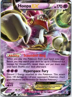 Hoopa EX XY71 Promo Holo Rare Pokemon Card 2015 Black Star Promo - Image 1