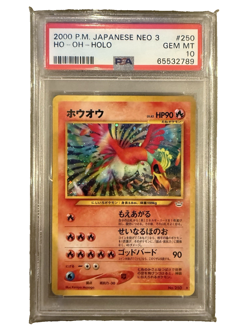 PSA 10 Ho-Oh 250 Holo Japanese Neo 3 GEM MINT 2000 Pokemon Neo Revelation - Image 1