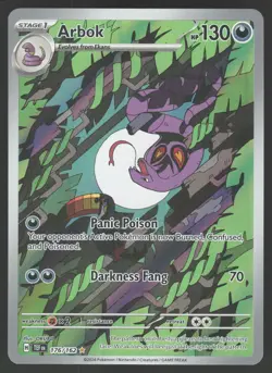 Arbok 176/162 Illustration Rare Pokemon TCG Temporal Forces NM - Image 1