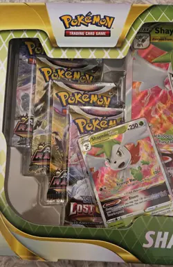 RARE Pokemon TCG: Shaymin VSTAR Premium Collection Box Set (8 Packs) SEALED - Image 2