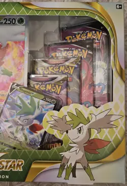 RARE Pokemon TCG: Shaymin VSTAR Premium Collection Box Set (8 Packs) SEALED - Image 3