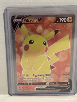Pokemon Pikachu v TCG Full Art Card Sword & Shield: Brilliant Stars 157/172 - Image 1