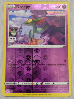 Dreepy 128/264 Pokemon Swsh08: Fusion Strike Reverse Holo Foil LP - Image 1