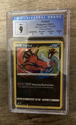 Yveltal 46/72 CGC 9 Mint Amazing Rare Shining Fates Pokemon TCG - Image 1