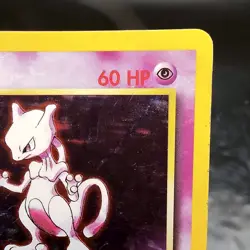 Mewtwo Holo Rare Base Set 2 10/102 WOTC Pokemon TCG MP Vintage Psychic Card - Image 4