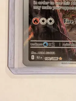 Volcarona 100/086 Black Bolt Holo Illustration Rare English BLK EN Pokemon Card - Image 3