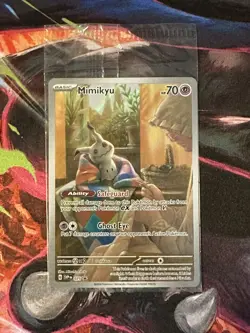 Mimikyu SVP 075 Sealed Promo Pokemon Card Paldean Fates SV075 - Image 1