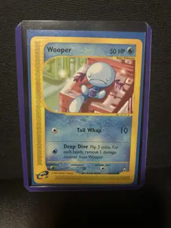 Pokemon TCG Wooper Aquapolis E-Reader Series Uncommon Card 66/147 2002 - Image 4