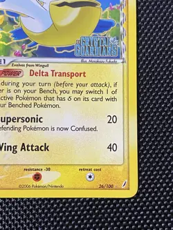 Pokemon Card - Pelipper Crystal Guardians Stamped 26/100 Reverse Holo LP/NM - Image 4