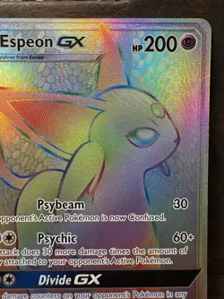 Espeon GX 152/149 Secret Rare Sun & Moon Base Pokemon Card - Image 2