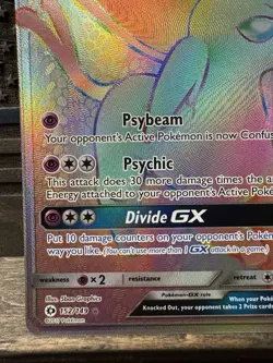 Espeon GX 152/149 Secret Rare Sun & Moon Base Pokemon Card - Image 3