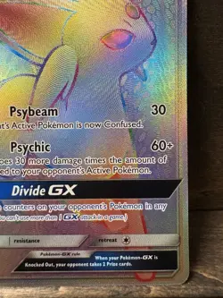 Espeon GX 152/149 Secret Rare Sun & Moon Base Pokemon Card - Image 5