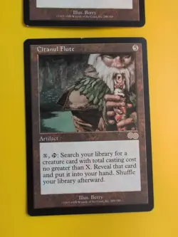 Citanul Flute x2 artifact rare MTG 2 Card. Urza's Saga. Old Vintage - Image 2