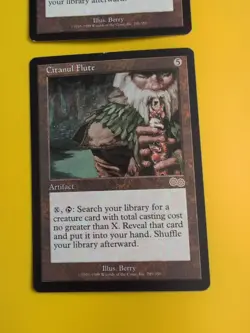 Citanul Flute x2 artifact rare MTG 2 Card. Urza's Saga. Old Vintage - Image 5