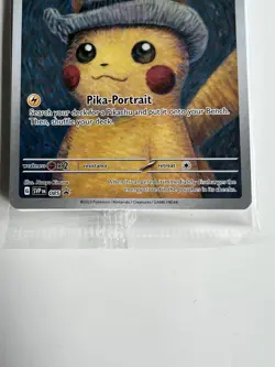 Pikachu with Grey Felt Hat Pokemon Van Gogh SVP EN-SV 085 Sealed Promo Card - Image 2