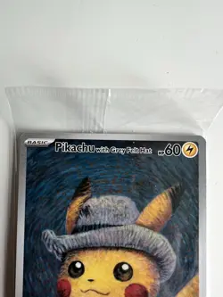 Pikachu with Grey Felt Hat Pokemon Van Gogh SVP EN-SV 085 Sealed Promo Card - Image 3