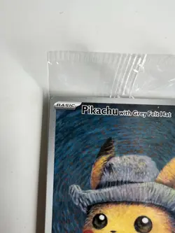 Pikachu with Grey Felt Hat Pokemon Van Gogh SVP EN-SV 085 Sealed Promo Card - Image 4
