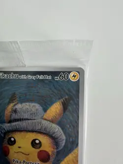Pikachu with Grey Felt Hat Pokemon Van Gogh SVP EN-SV 085 Sealed Promo Card - Image 5