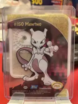 Mewtwo Topps Chrome Pokemon TV Animation Edition Clear Chase Cards #PC5 2000 - Image 2