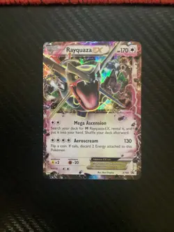 Pokemon TCG Rayquaza EX Shiny Black Star Promo Card XY69 MP - Image 1