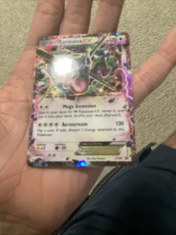 Pokemon TCG Rayquaza EX Shiny Black Star Promo Card XY69 MP - Image 5