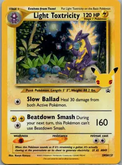 Light Toxtricity Promo SWSH: Sword & Shield Promo Cards SWSH137 NM - Image 1