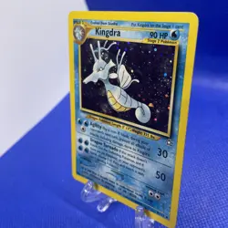 Pokemon TCG Kingdra Neo Genesis Holo Rare Card 8/111 semi swirl in antlers - Image 4