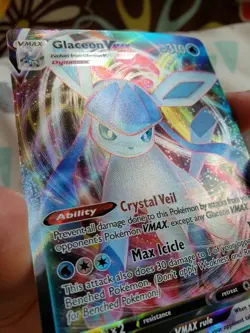 GLACEON VMAX 041/203 Pokemon Cards Evolving Skies - Full Art Vmax MINT English - Image 2