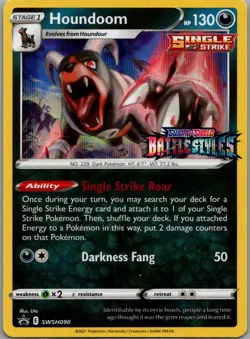 Houndoom - (Prerelease) Promo SWSH: Sword & Shield Promo Cards SWSH090 NM - Image 1