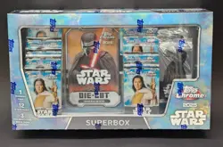 Topps Chrome Star Wars Super Box 2025 Exclusive Trading Cards! Brand New Sealed! - Image 1
