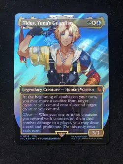 TIDUS, YUNA'S GUARDIAN MTG FINAL FANTASY #0213 BORDERLESS SURGE FOIL - Image 1