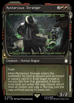 MTG Magic the Gathering Mysterious Stranger (334/1098) Fallout LP - Image 1