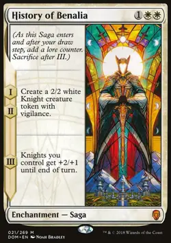 MTG Magic the Gathering History of Benalia (21/296) Dominaria NM - Image 1