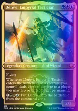 MTG Derevi, Empyrial Tactician (518/794) Commander Legends LP FOIL- ETCHED - Image 1