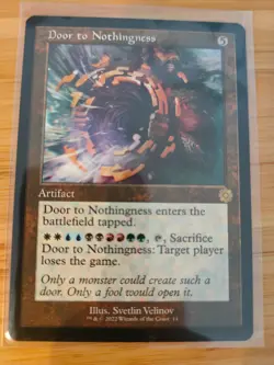 MTG Door to Nothingness (Retro Frame) The Brothers' War M/NM Free UK P&P - Image 1