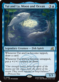 Tui and La, Moon and Ocean #96 Near Mint Avatar TLE Magic MTG - Image 1