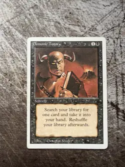 Demonic Tutor - Uncommon - HP - Third Edition - Image 1