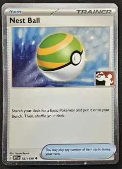 SWIRL Nest Ball 181/198 Play! Prize Pack Series 4 Promo Cosmos Holo Pokemon NM - Image 1