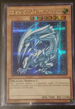 YU-GI-OH! KC01 Blue-Eyes White Dragon Prismatic Secret NM Kaiba 25th Briefcase - Image 1