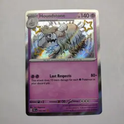 Houndstone 168/091 2024 Paldean Fates Pokemon Card Shiny MINT PACK FRESH - Image 1