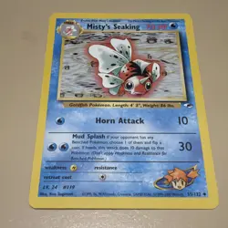 Pokemon TCG Misty's Seaking Gym Heroes Card 55/132 Unlimited Uncommon - Image 1