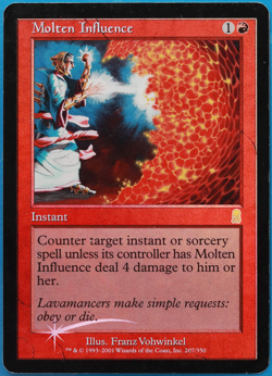 Molten Influence FOIL Odyssey HEAVILY PLD Red Rare CARD (498768) ABUGames - Image 1