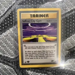 Pokemon TCG Saffron City Gym 122/132 Uncommon Card Gym Challenge 1st Ed LP - Image 1