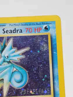 Mistys Seadra Prerelease Gym Heroes Holo Rare Unlimited Pokemon Card 9/132 - MP - Image 3