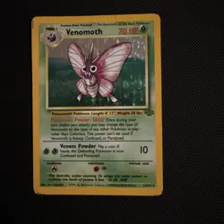 1999 WOTC Venomoth Holo Rare Pokemon Card TCG Jungle 13/64 - Image 1